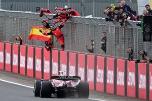 Gran Premio de Gran Bretaña: Ferrari celebra con la victoria del español Carlos Sainz; Zhou fue dado de alta