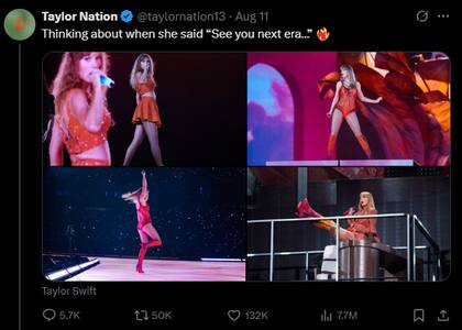 El equipo de marketing de Taylor Swift lanzó el primer spoiler del anuncio del nuevo álbum (X/@taylornation13)