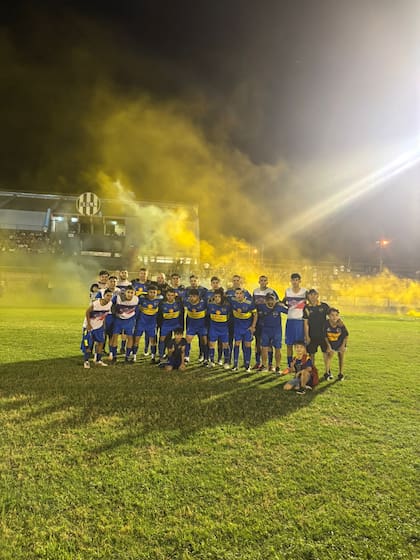 El equipo de primera de River, en la final en cancha neutral en Bell Ville