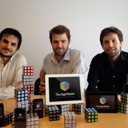 El equipo de The App Master en sus inicios