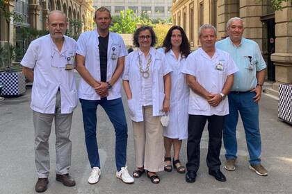 El equipo del Hospital Clínic a cargo del seguimiento de los participantes de un ensayo, incluida la "paciente de Barcelona"