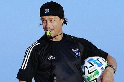 Matías Almeyda cuando dirigía en la MLS