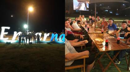El equipo disfrutó de cenas y paseos en Encarnación, Paraguay