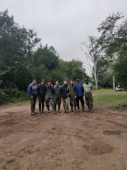 El equipo que descubrió el Titanolebias calvinoi