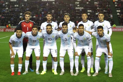 La formación de la selección Sub 23.