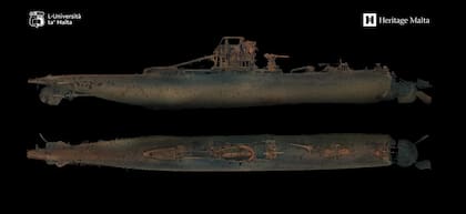 El escaneo 3D del submarino confirma también que se trata del HMS Urge; coinciden sus dimensiones y, además, se puede percibir el lugar en el que explotó la mina que determinó su hundimiento