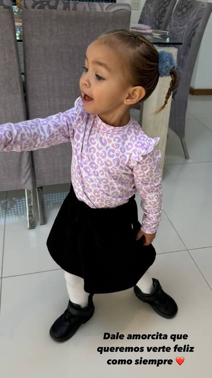 El escrito de Tamara Báez en dedicatoria a su hija