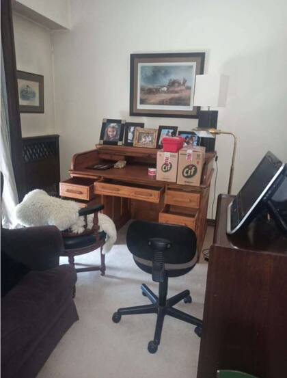 El escritorio de la casa del matrimonio Del Río-Alonso, en Melo y Gaspar Campos, Vicente López