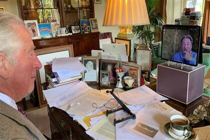 El escritorio del príncipe Carlos, otro espacio que sorprendió a los seguidores de la realeza