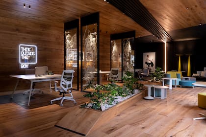 El Espacio 3, un espacio de oficinas que se destacan por el uso de la madera