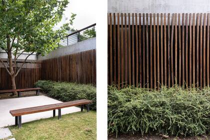 El espacio común del edificio está sobre el estacionamiento con lo que cuenta con un riego subterráneo.