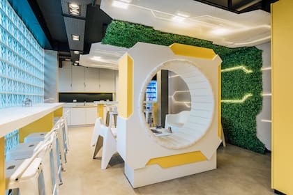 El espacio común del Underground Capsule.