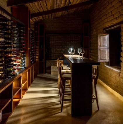 El espacio de Casa Mocha para probar los vinos de la bodega