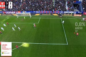 El increíble gol de Osasuna y la pelota que tenía "0,8 % de probabilidades de entrar"