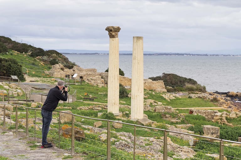 El espectacular yacimiento de Tharros, a orillas del mar