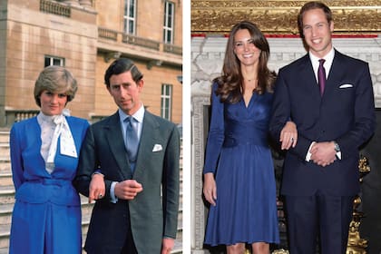 El espectacular zafiro de Diana se vio por primera vez en su compromiso con Carlos, en 1980. Su hijo, William, se lo dio a Kate en su propio compromiso, en 2010. Fue una forma de tener cerca a su mamá.
