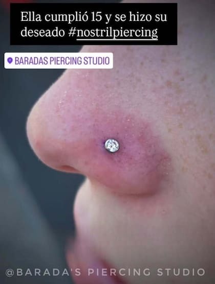 El esperado piercing que ahora luce la cumpleañera