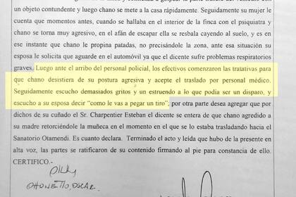El esposo de la madre de Chano fue uno de los testigo del violento episodio