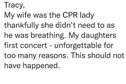 El esposo de una mujer que ayudó a la persona que sufrió la caída desde el balcón aportó más detalles al respecto