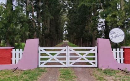 El establecimiento San Guillerno en Carmen de Areco, donde ocurrió el hecho