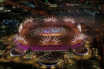 El estadio Ahman Bin Ali, una de las construcciones erigidas específicamente para albergar el próximo Mundial de Qatar