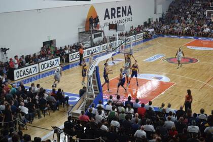 El estadio Arena, de Carlos Paz, uno de los escenarios para la vuelta de la Liga Nacional