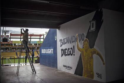 El estadio Banorte, del club mexicano de segunda división Dorados, donde se espera que el futbolista argentino Diego Maradona sea presentado como nuevo entrenador del equipo el 10 de septiembre en Culiacán, estado de Sinaloa, México
