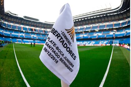 El estadio Bernabéu, listo para la Final