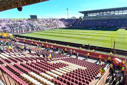 El estadio de Lanús volverá a tener hinchas visitantes este sábado, en ocasión del partido con Rosario Central