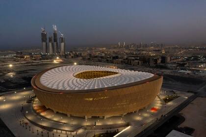 El estadio Lusail, donde se jugará la final del Mundial Qatar 2022
