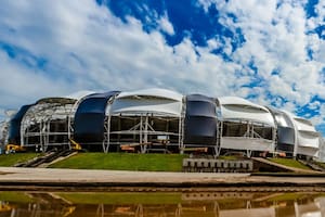 El Estadio Madre de CIudades, sede de la final entre Huracán y Platense, el domingo