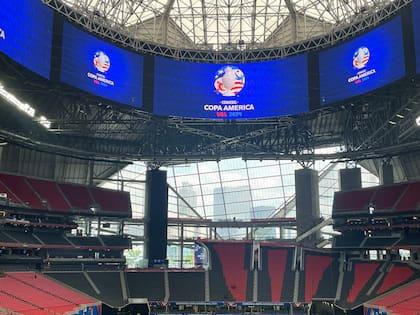 El estadio Mercedes Benz de Atlanta, donde se presentará la selección Argentina, en su debut en la Copa América 2024, frente a Canadá