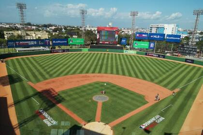 El Estadio Quisqueya Juan Marichal, donde se disputaron los partidos de la Serie del Caribe 2022