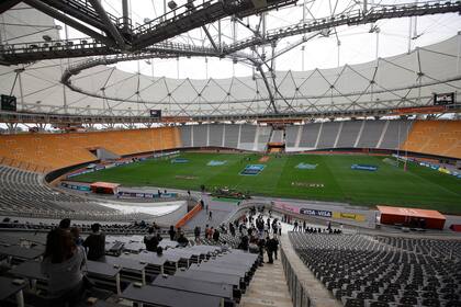 El Estadio Único Ciudad de La Plata también fue sede del rugby para Los Pumas de Los Pumas de cara al partido de ma–ana con los All Blacks