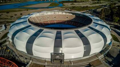 El estadio único Madres de Ciudades, en Santiago del Estero, sede de la final de la Supercopa Argentina