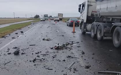 El estado de la calzada al momento de la colisión