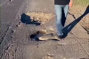 El estado de la ruta nacional 11, en Santa Fe