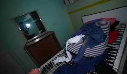 El estado de una de las piezas del hospital