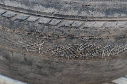 El estado de uno de los móviles para la patrulla rural