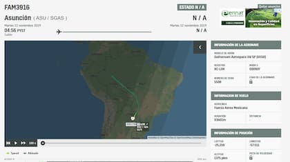 El estado del vuelo a las 8:30