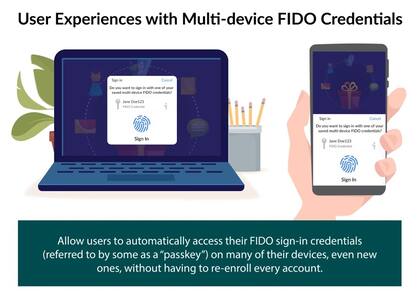 El estándar FIDO permite que un usuario ingrese a un usuario validando su identidad usando un sistema biométrico o una única clave privada antes que tener una contraseña diferente para cada servicio
