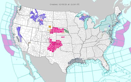 El este de Estados Unidos, incluído Florida, sentirá un alivio térmico luego del potente sistema del fin de semana