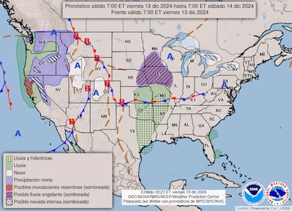 El este de Iowa podría experimentar acumulaciones de hielo superiores a 3 milímetros, causando posibles cortes de energía