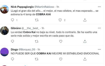 El estreno de la cuarta temporada de Cobra Kai despertó todo tipo de comentarios en Twitter