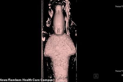 El estudio reveló que dentro del sarcófago había granos densamente compactados y con forma de lodo para representar al antiguo dios egipcio Osiris