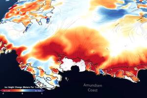 Glaciares: un satélite mostró cómo avanza el dramático deshielo en la Antártida