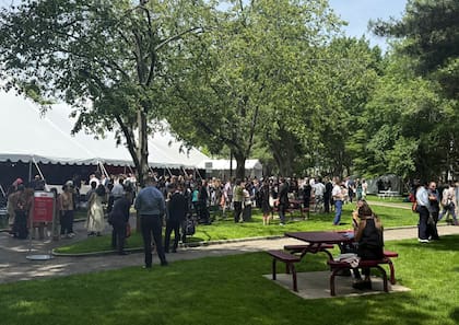 El evento de graduación de la Harvard Kennedy School, este jueves 28 de mayo, en Cambridge.
