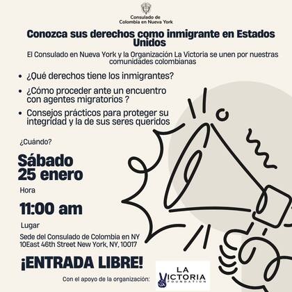 El evento es gratuito para la comunidad de Colombia residente de Nueva York y Connecticut