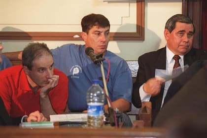 El ex comisario bonaerense, Gustavo Prellezo y el jefe de custodia de Alfredo Yabrán, Gregorio Rios