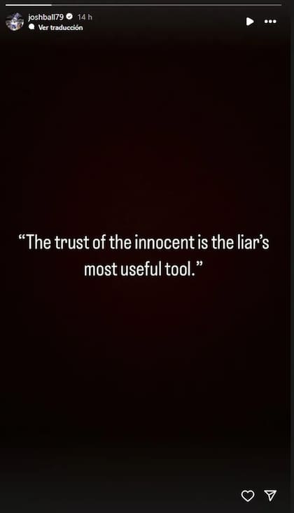 El ex de Ángela Aguilar compartió un polémico mensaje a través de su cuenta de Instagram